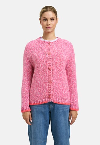 Smith&Soul Kurzer Cardigan im Melange-Look in Lila: Vorderseite