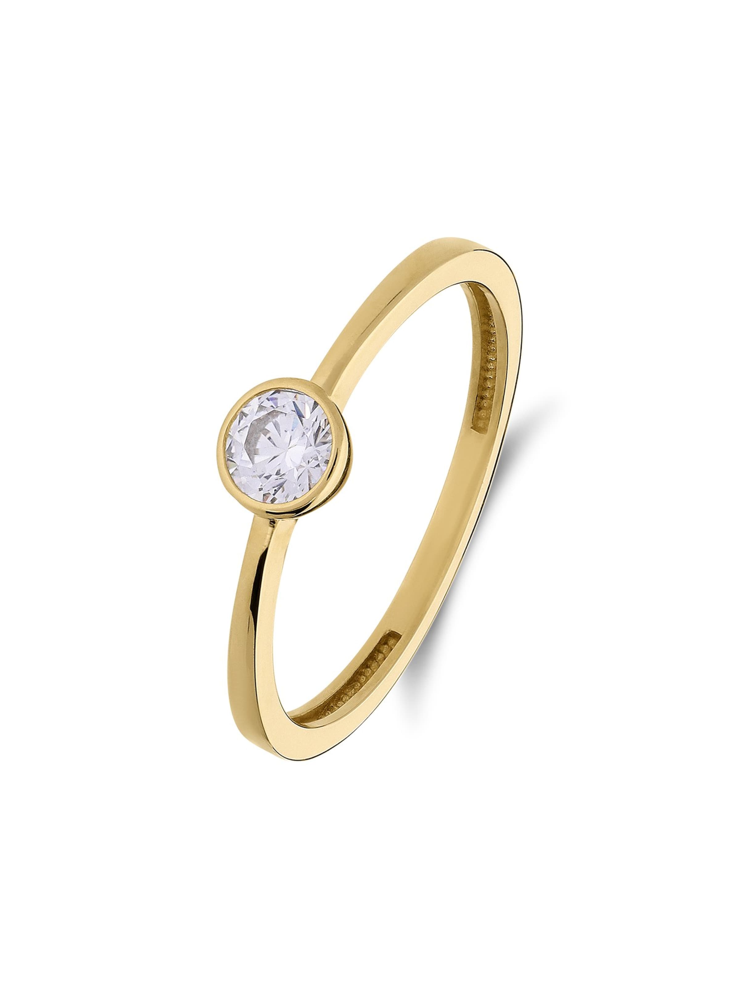 Lucardi Ring 'Statement' in Gold: front