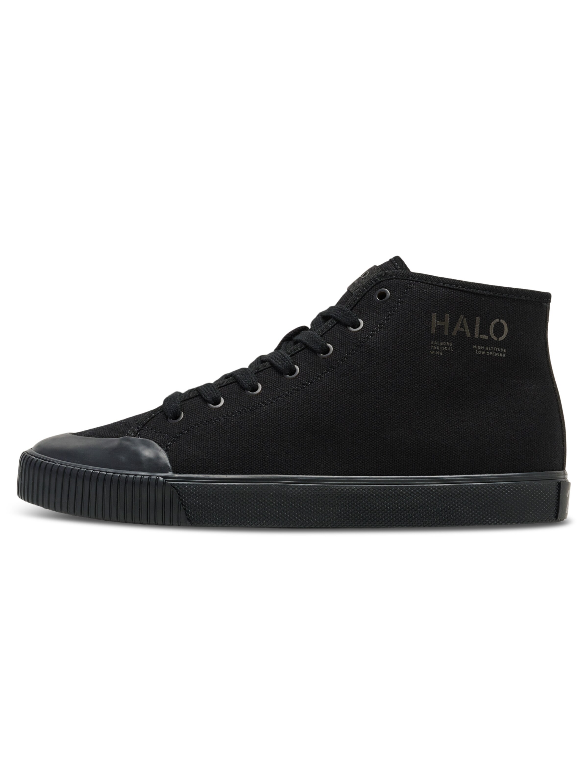 HALO Sneakers hoog in Zwart: voorkant