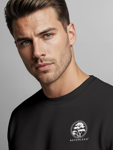 Neverless Sweatshirt 'Japan Kompass' in Black