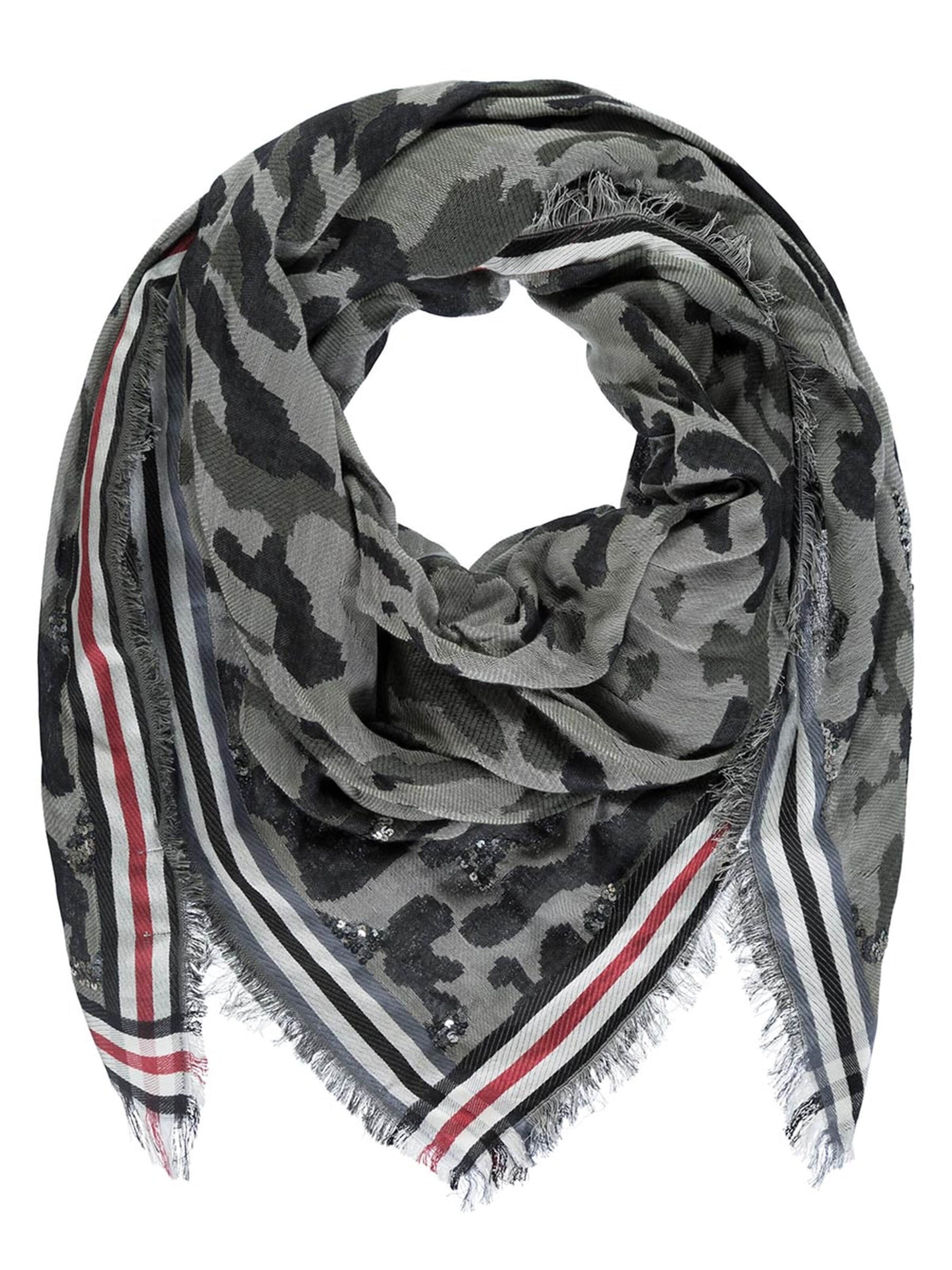 Passigatti Wrap 'Camouflage-Tuch mit Pailletten' in Red: front