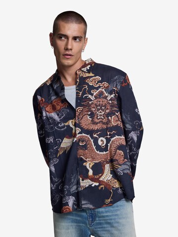Desigual Regular fit Skjorta i blå: framsida