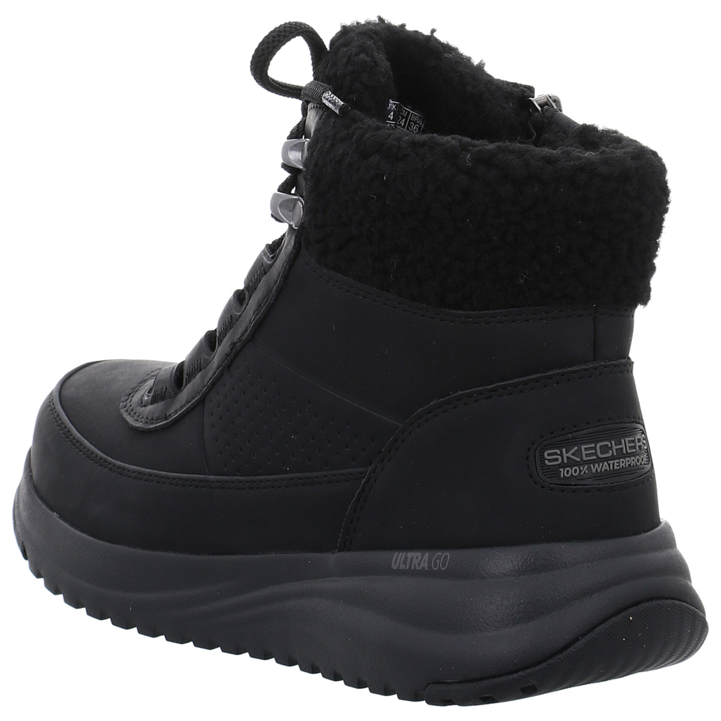 SKECHERS Šněrovací boty – černá