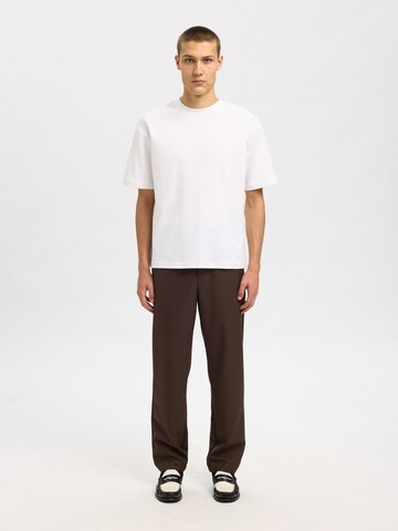 SELECTED regular Bukser i brun