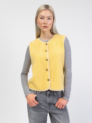 BROKE + SCHÖN Strickweste in Gelb: Vorderseite