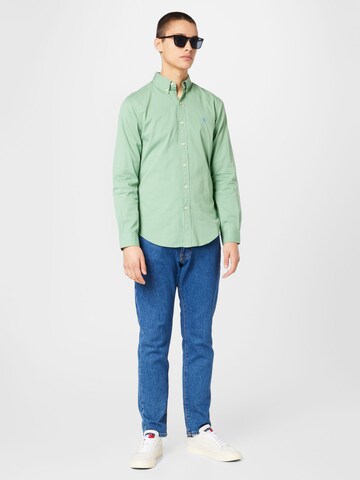 Slim fit Camicia di Polo Ralph Lauren in verde