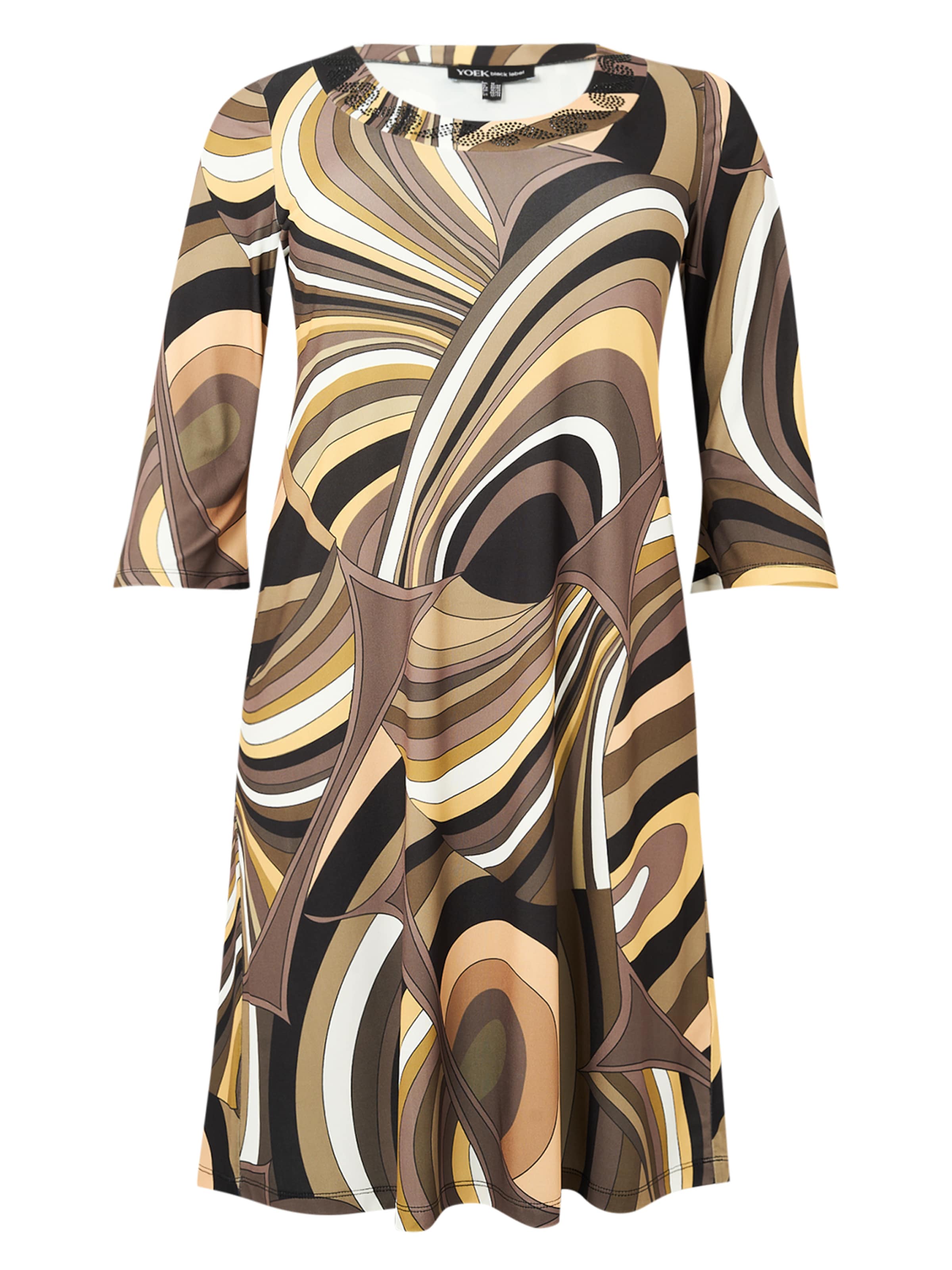 Robe YOEK en mélange de couleurs : devant