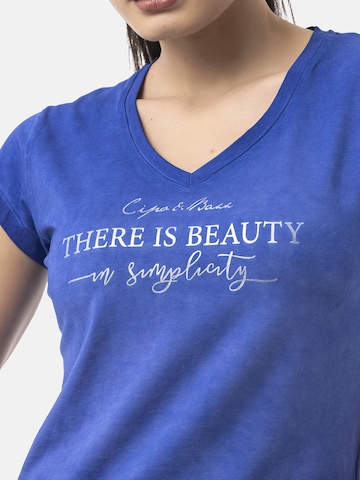 T-shirt 'WT396' CIPO & BAXX en bleu