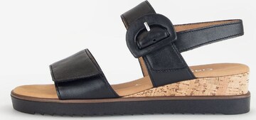 GABOR Strap Sandals in Black