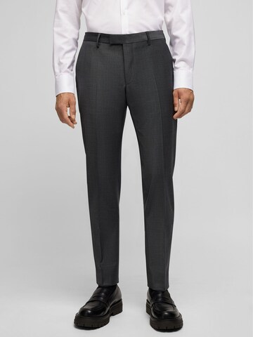 HECHTER PARIS Slim fit Pants in Grey: front