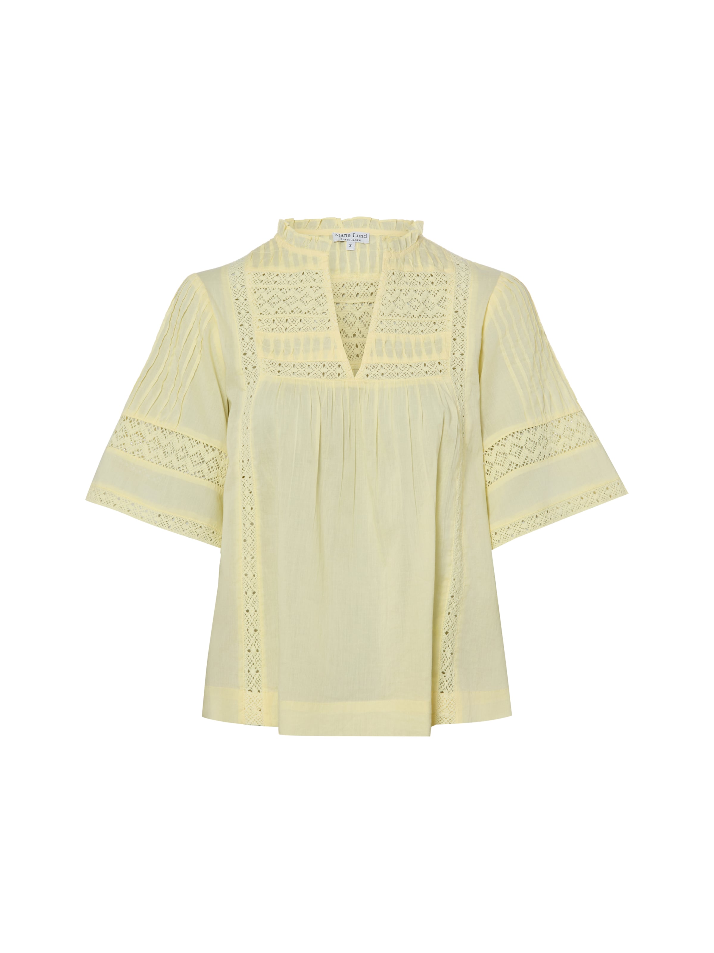 Marie Lund Bluse in Gelb: Vorderseite