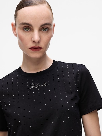 juoda Karl Lagerfeld Marškinėliai