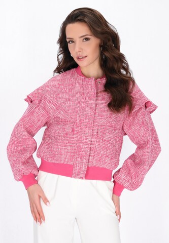 faina Between-season jacket 'Festive' in Pink: front
