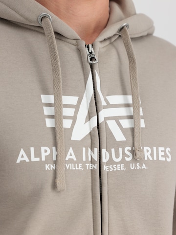 ALPHA INDUSTRIES Jopa na zadrgo | bež barva