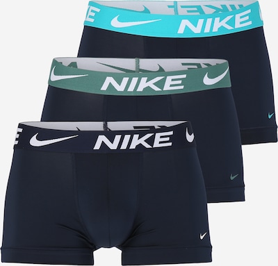 NIKE Sporta apakšbikses 'Essential', krāsa - tumši zils / jūraszils / zaļš / balts, Preces skats