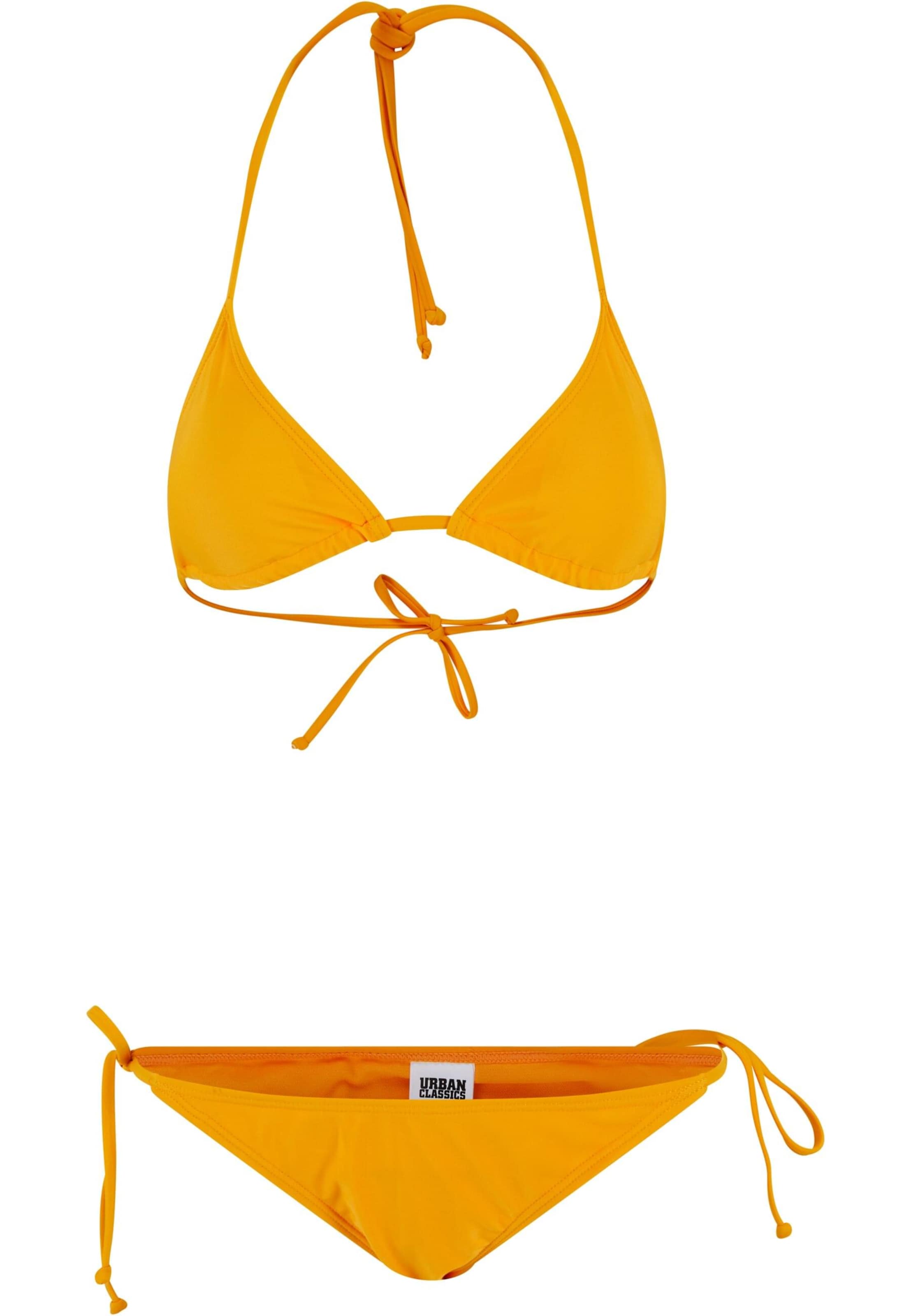 Urban Classics Triangel Bikini in Orange: Vorderseite