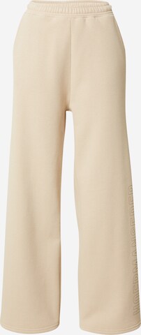 Wide leg Pantaloni di Hoermanseder x About You in beige: frontale