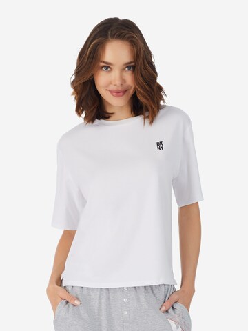 DKNY Slaapshirt 'Must Have Basic' in Wit: voorkant