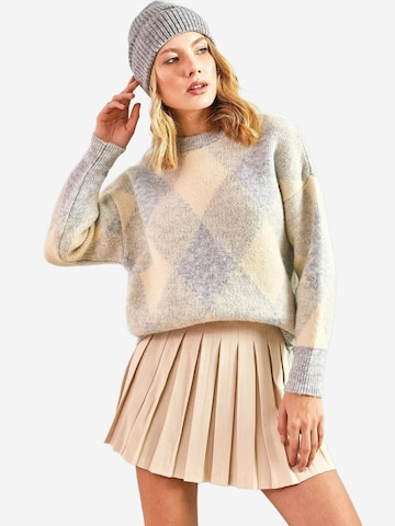 Bianco Lucci Trui in Grijs: voorkant