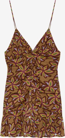 Pull&Bear Summer dress in Brown: front