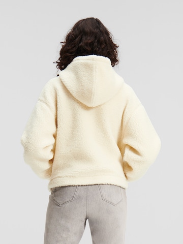 Karl Lagerfeld Sweatshirt 'Teddy' i vit