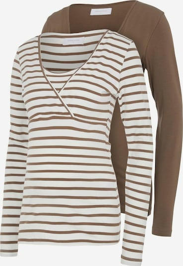 MAMALICIOUS Skjorte i beige / brun, Produktvisning