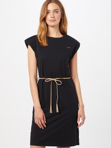 Rochie de la WLD pe negru: față