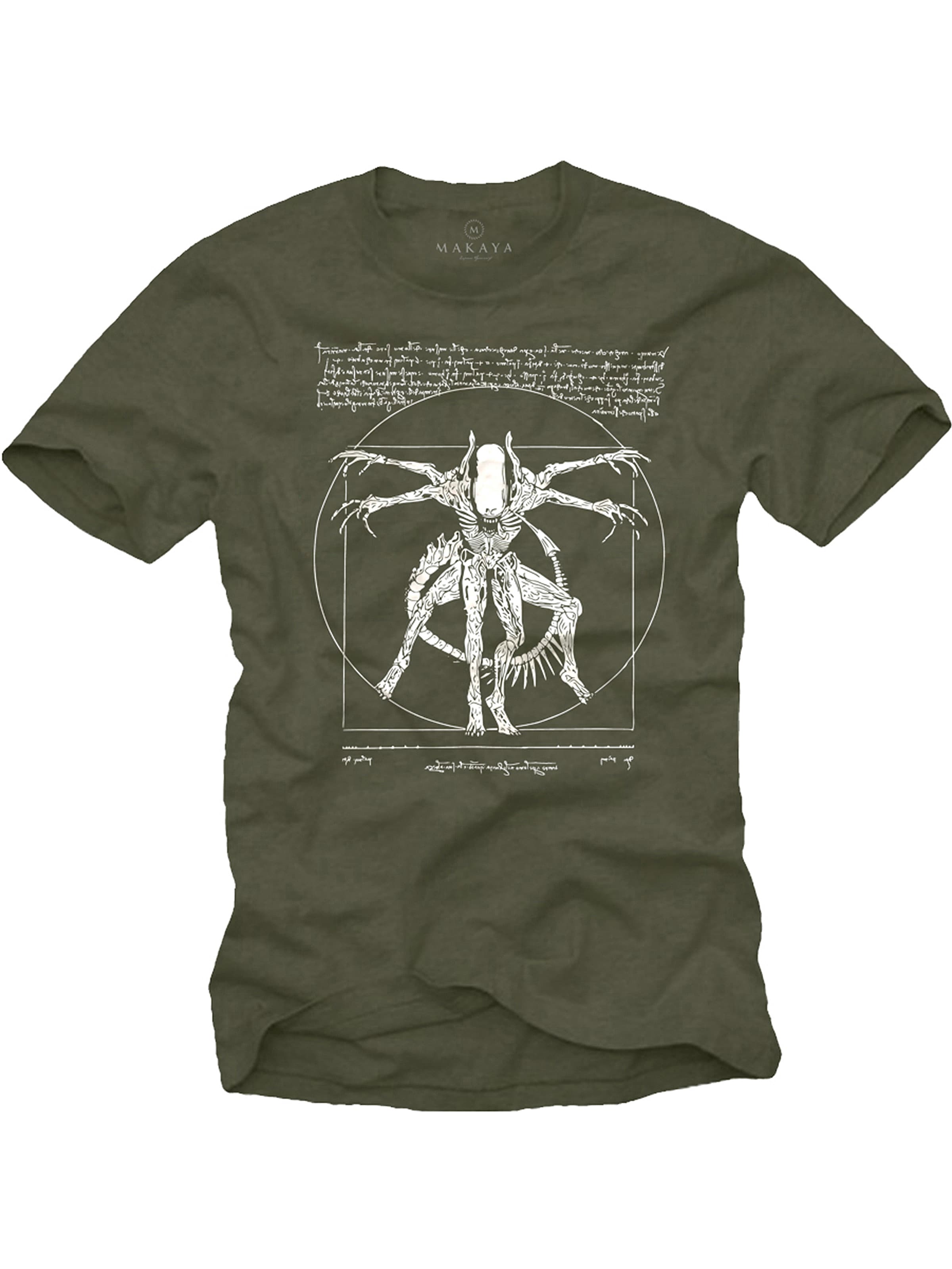 MAKAYA Shirt 'Alien' in Green: front