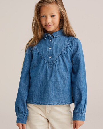 Chemisier WE Fashion en bleu : devant