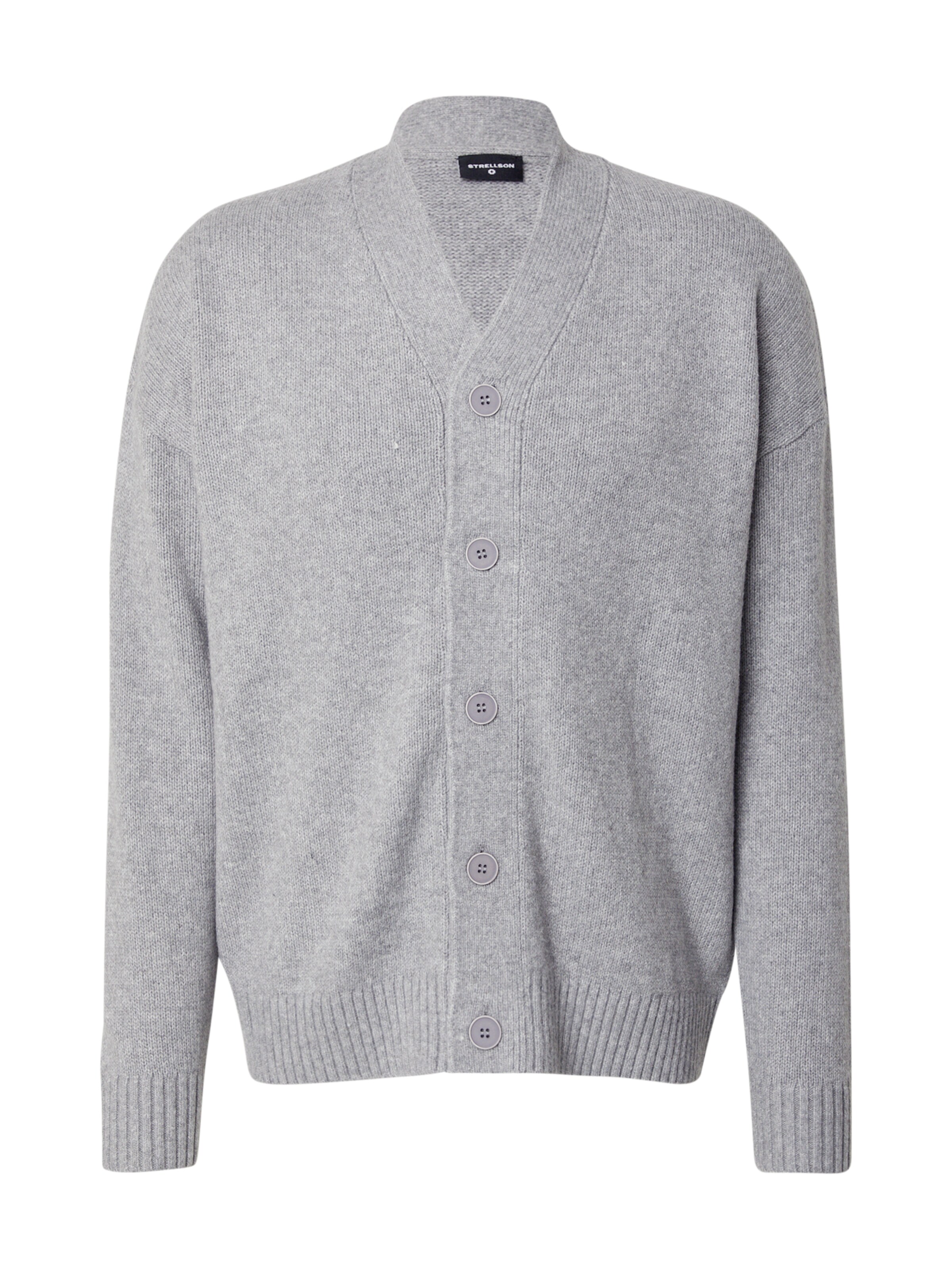 STRELLSON Вязаная кофта 'Tito' в Серый: спереди