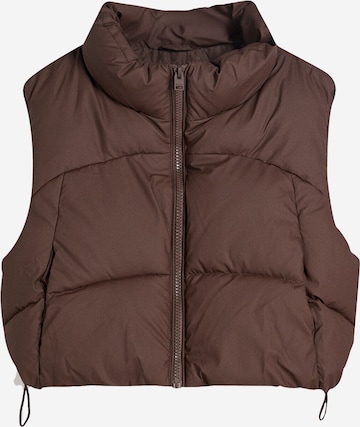 Bershka Елек в кафяво: отпред