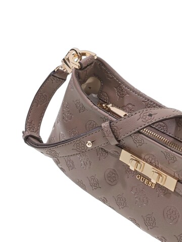 GUESS Taška cez rameno 'Guess Sac Bandoulière Carmella Taupe Logo' - Hnedá