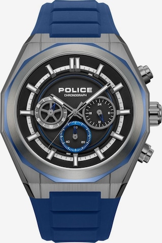 Montre à affichage analogique POLICE en bleu : devant