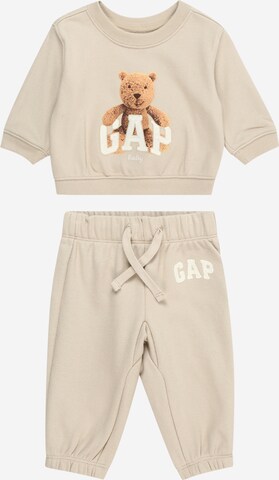 GAP Jogginganzug 'NOVELTY' in Beige: predná strana