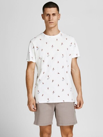 JACK & JONES Shirt 'JORPositano' in White: front
