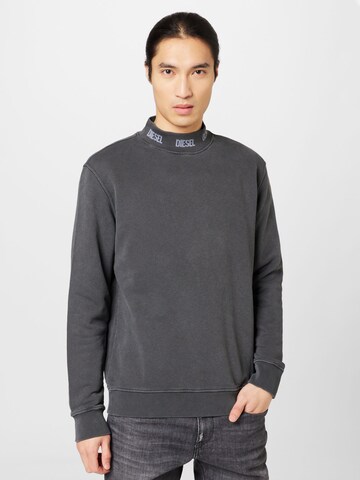 DIESEL Sweatshirt 'NORIS-JAC' in Grey: front