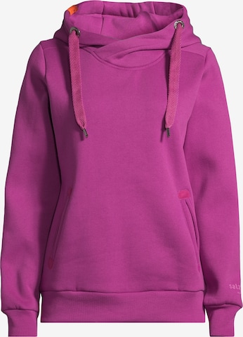 salzhaut Sweatshirt 'Sünn' in Lila: Vorderseite