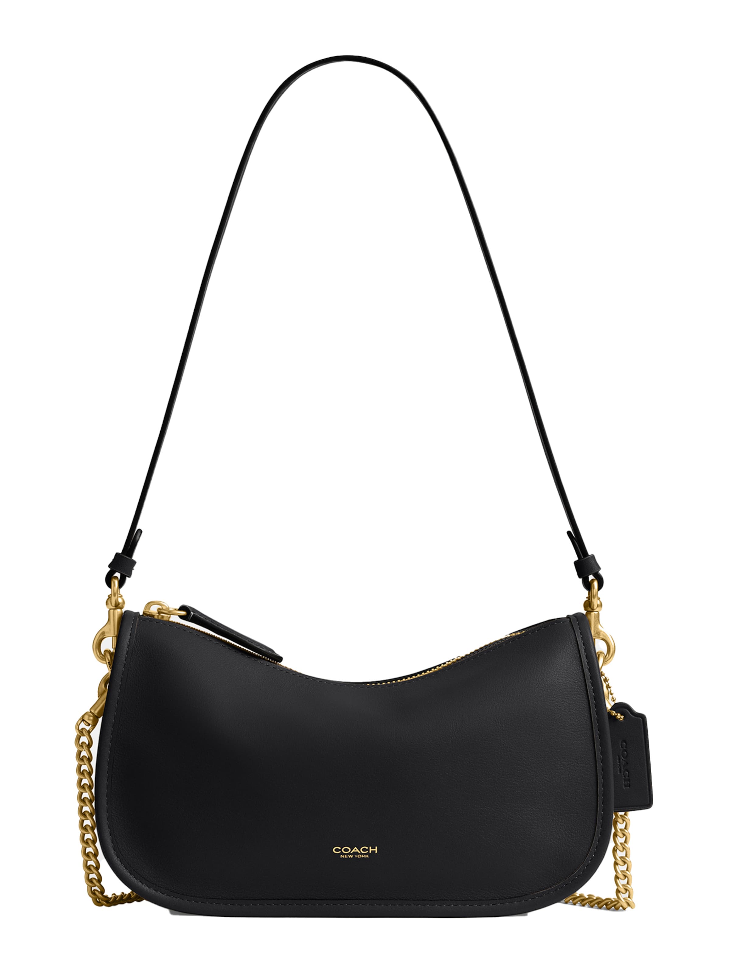 COACH Schultertasche in Schwarz: Vorderseite