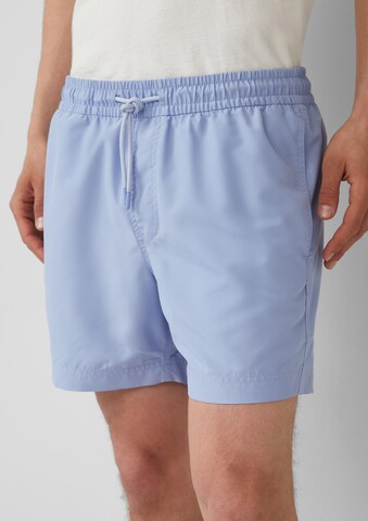 Shorts de bain QS en bleu : devant