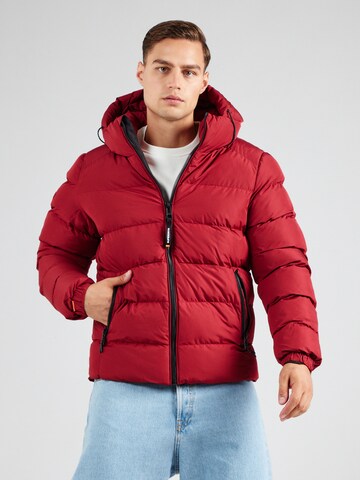 Superdry Winterjas in Rood: voorkant