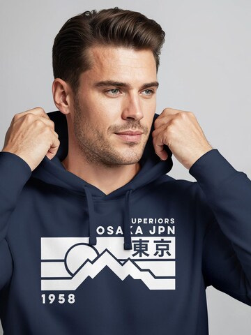 Neverless Sweatshirt 'Osaka Retro'‌‌‌‌ in Blau