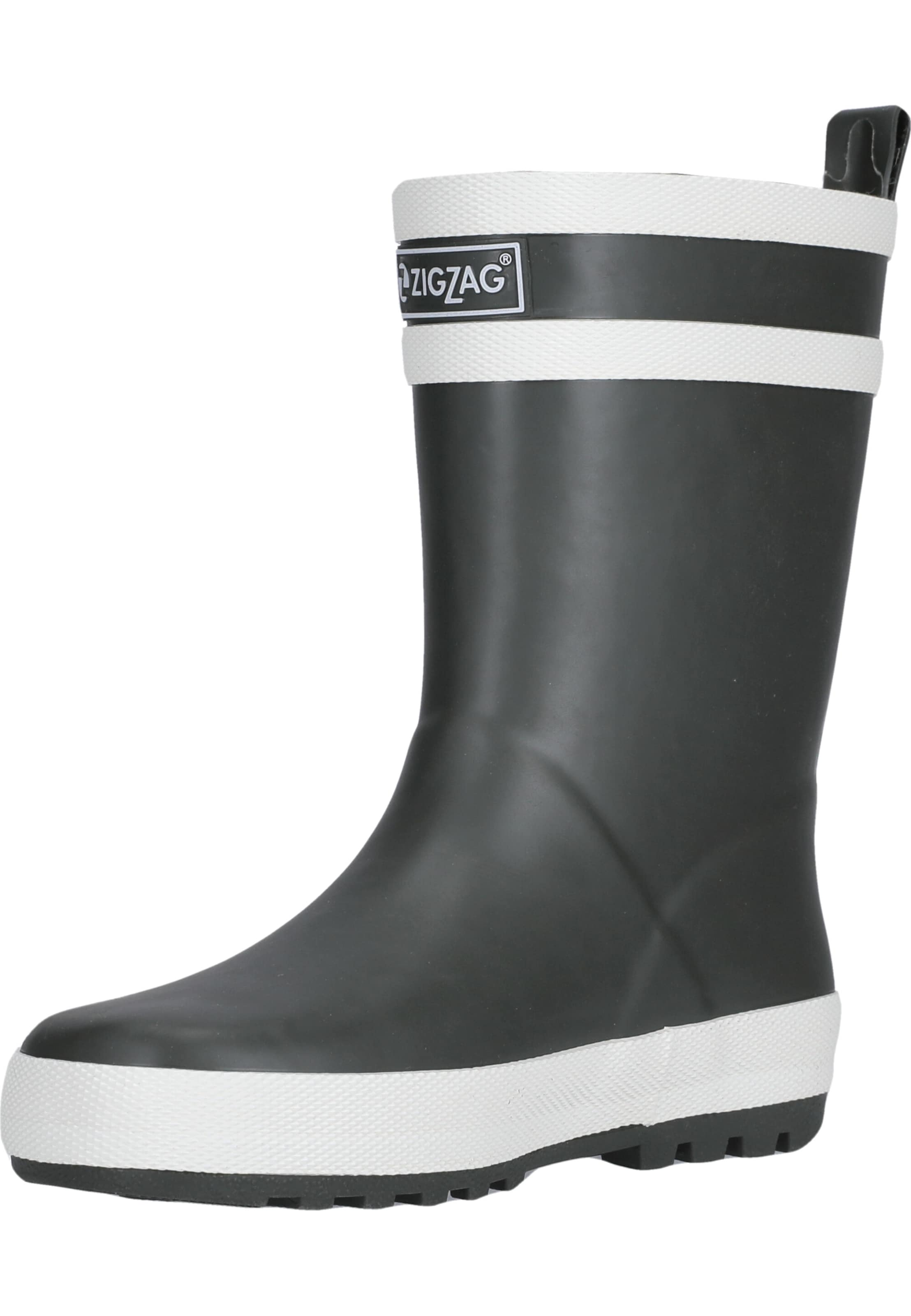 ZigZag Rubber Boots in Green: front