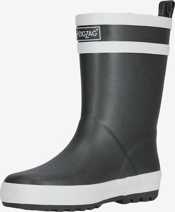 ZigZag Rubber Boots in Green: front