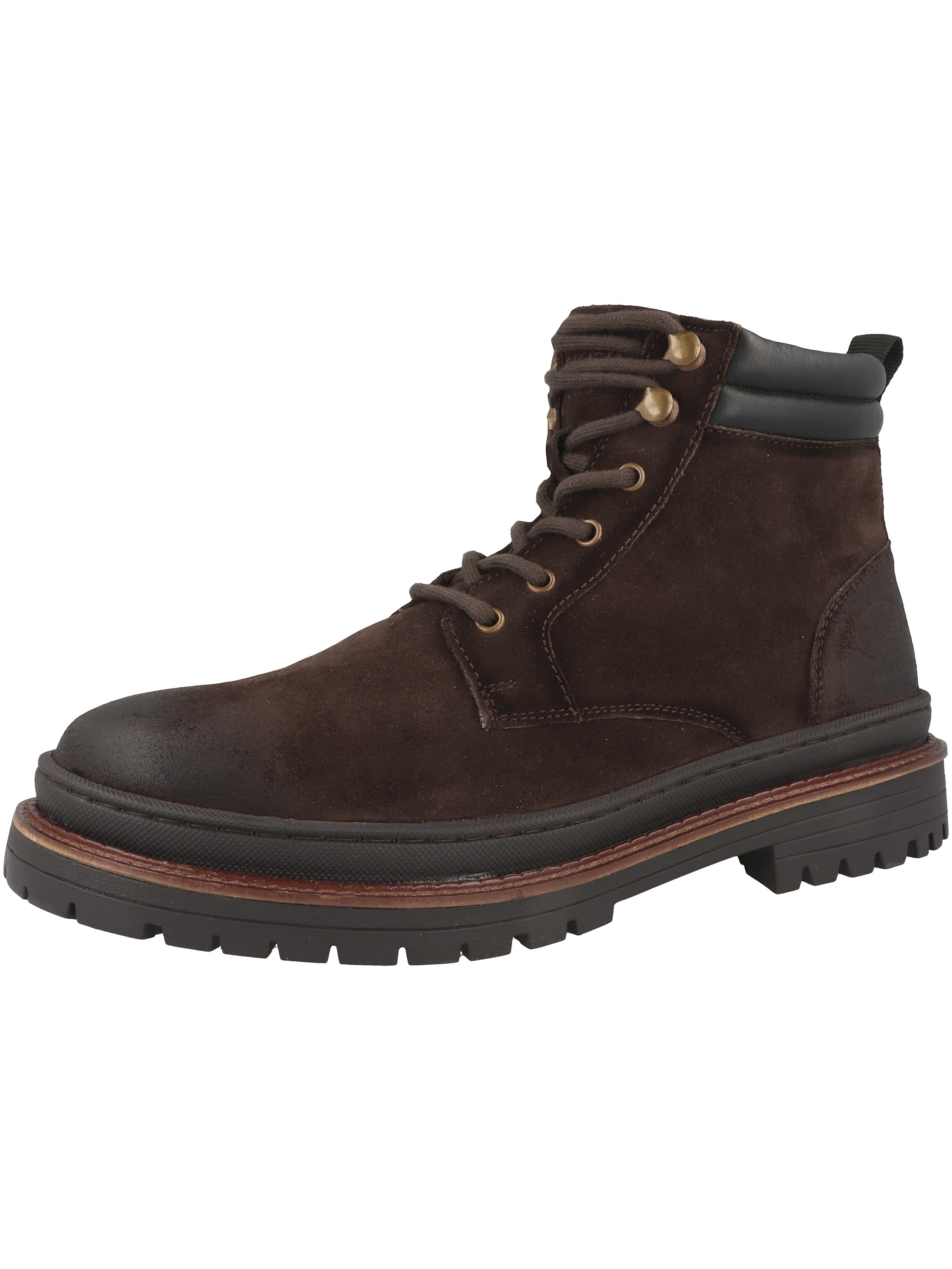 Dockers by Gerli Šnurovacie čižmy - Hnedá: predná strana