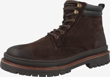 Dockers by Gerli Lace-Up Boots in Brown: front