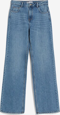 Wide Leg Jean Bershka en bleu : devant