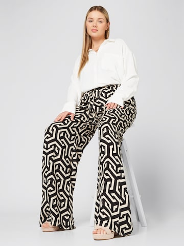 Guido Maria Kretschmer Curvy Wide leg Broek 'Hellen' in Zwart