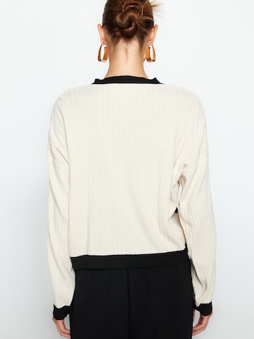 Trendyol Knit cardigan in Beige