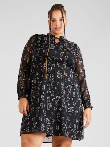 ONLY Curve Jurk 'ONCTESSA ELIZA' in Zwart: voorkant