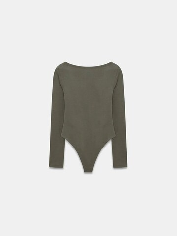 Body a camicia di Dilvin in verde